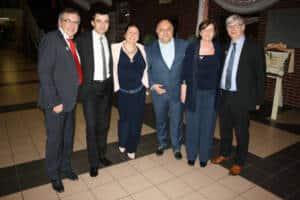 Lieven Bauwens, Mr. Rafael Rokaszewicz (President of the city of Glogow),Nicole Maenhout, Mr. Jarosław Dudkowiak (Foreman of the district of Glogów), Rosan Bouché, Geert Watteeuw.