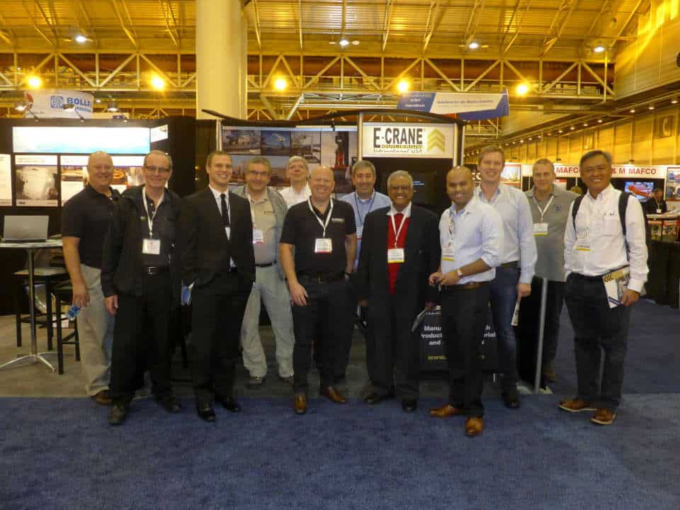 E-Crane was well represented at the WorkBoat Show