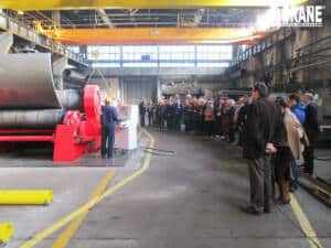 Official inauguration of the new plate rolling machine