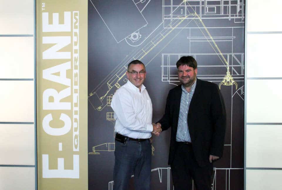 Lieven Bauwens (Chairman of the Board, E-Crane Group of Companies) & Koen Baeten (New Managing Director Famaba E-Towers)