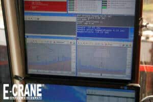 E-Crane dredgers track grab placement and display information inside the operator’s cab.